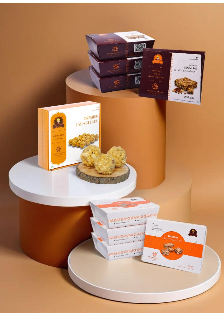 Supreme Delight Combo Of 3 ( Buy 2 Karadant and Get 250 grams Ladagi Laddu Free)
