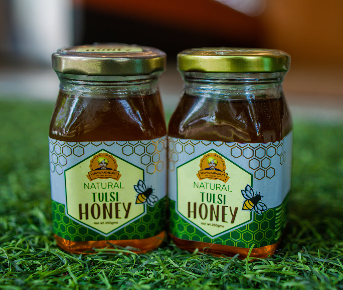 🌿Natural Tulsi Honey – Pure, Herbal & Immunity-Boosting Honey 250gx 2 ( 500g )